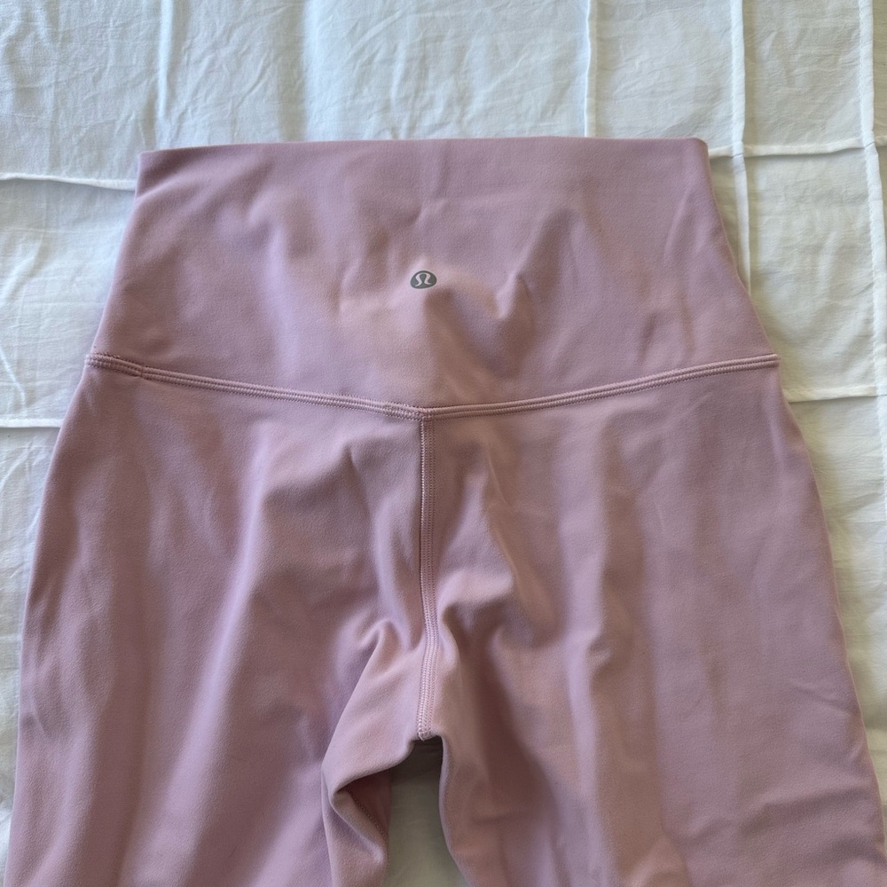 Light Pink Soft Lululemon Leggings 28”